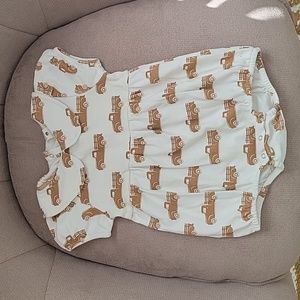 Kate Quinn farm trucks bubble romper